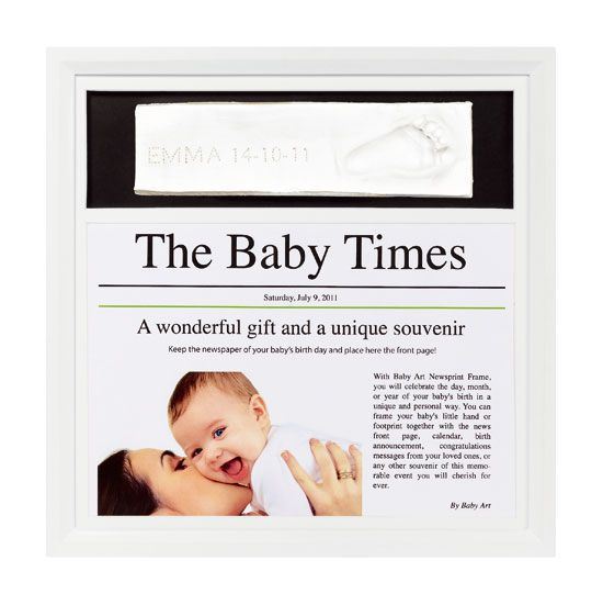 Baby art News print Frame blanco